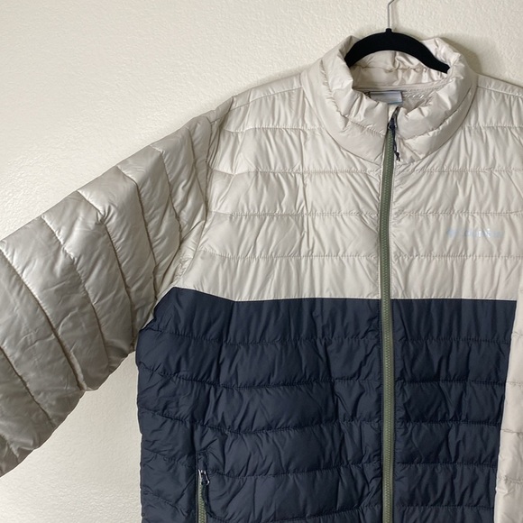Columbia powder light men’s jacket XXL new grey ivory insulated - Picture 5 of 9